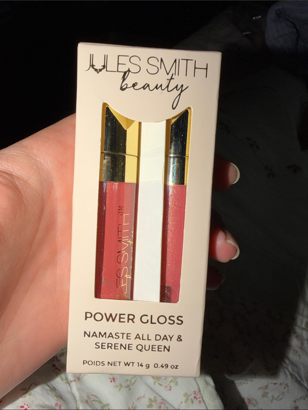 Jules Smith Beauty Power Gloss Duo — Rose and Dusty Pink